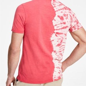 Trending red Sun+stone ombré dipped tee